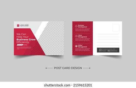 Corporate Professional Business Postcard Design, Corporate postcard template design. Event Card Design, Direct Mail EDDM Template, Invitation Design, Print Ready Corporate Professional Business Post