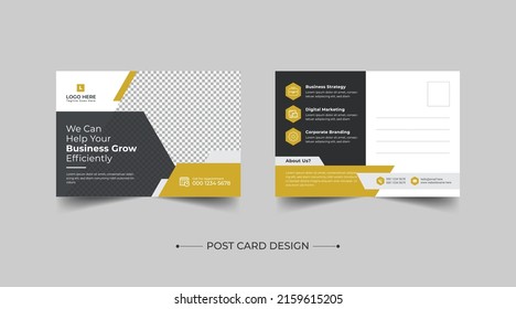 Corporate Professional Business Postcard Design, Corporate postcard template design. Event Card Design, Direct Mail EDDM Template, Invitation Design, Print Ready Corporate Professional Business Post