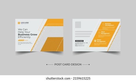 Corporate Professional Business Postcard Design, Corporate postcard template design. Event Card Design, Direct Mail EDDM Template, Invitation Design, Print Ready Corporate Professional Business Post