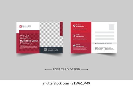 Corporate Professional Business Postcard Design, Coorporate postcard template design. Event Card Design, Direct Mail EDDM Template, Invitation Design ,Print Ready Corporate Professional Business