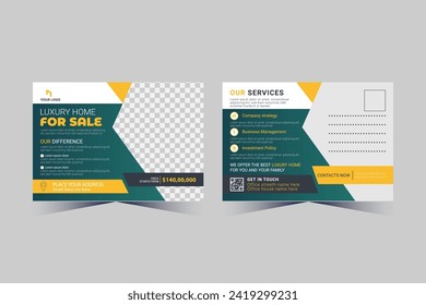 Corporate Professional Business Postcard Design template