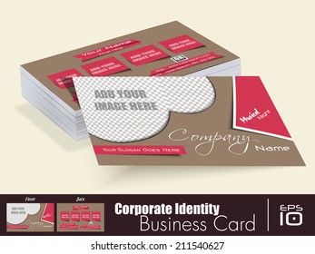 Corporate professional designer business or visiting card set. Vector abstract creative business cards.....