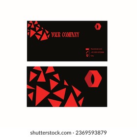 Corporate professional designer business or visiting card set. Vector abstract creative business cards.
business modem name card