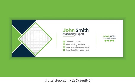 Corporate and Professional email signature design, email footer design.
