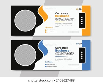 Corporate and professional fb cover design template for any social media post, facebook cover diagram card