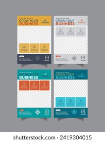 Corporate and professional flyer design template