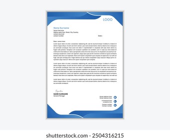 Corporate and professional letterhead design