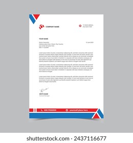 corporate professional letterhead template design