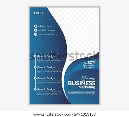 Corporate Professional and simple flyer design template