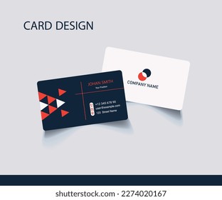 Corporate professional visiting card design template