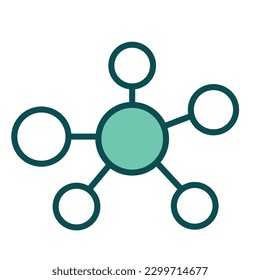 Icono de línea vector de perfil corporativo. vector Company Essentials. Perfil corporativo.