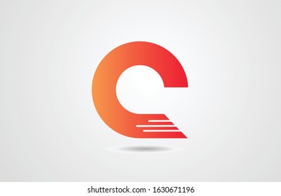 corporate Q orange alphabet letter logo icon design template for business. Suitable for a media or technology company