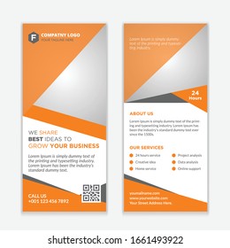 Corporate Rack Card And Dl Flyer Design. 