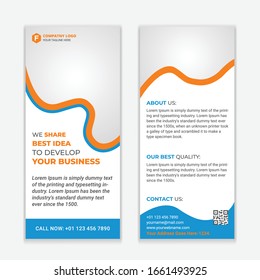 Corporate Rack Card And Dl Flyer Design. 