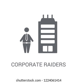 Corporate raiders icon. Trendy Corporate raiders logo concept on white background from business collection. Suitable for use on web apps, mobile apps and print media.