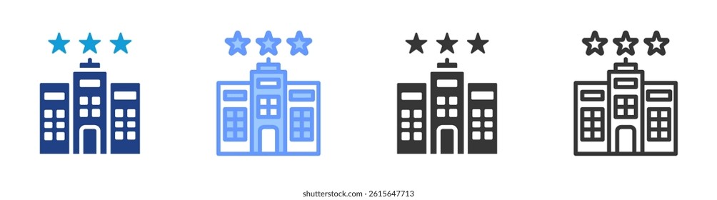 Corporate Reputation icon set multiple style collection