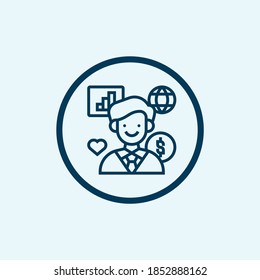 Corporate Responsibility icon. Simple element from business management collection. Creative Corporate Responsibility icon for web design, templates, infographics and more