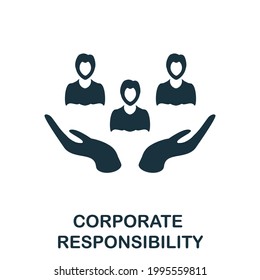 Corporate Responsibility icon. Simple element from management collection. Creative Corporate Responsibility icon for web design, templates, infographics and more