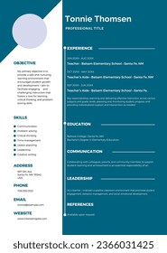 Corporate Resume and Cv Design Template