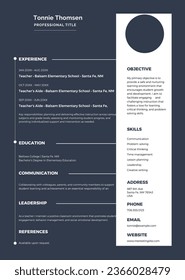 Corporate Resume Design, CV Design and Template