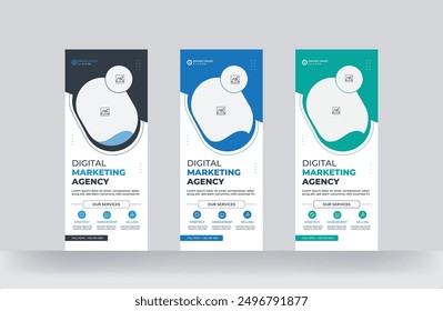 Corporate Roll up Banner Business Banner Design Signage Rack Card Template