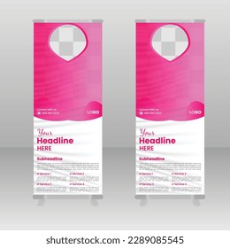 Corporate roll up  banner design print template design