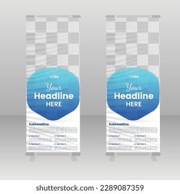 Corporate roll up  banner design print template design