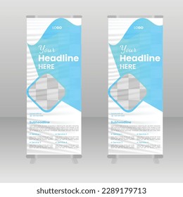 Corporate roll up  banner design print template design
