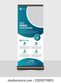 corporate roll up banner design or pull up banner design template