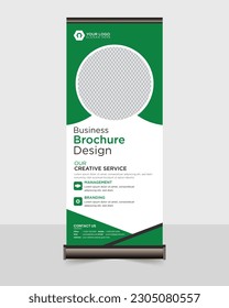 corporate roll up banner design or pull up banner design template