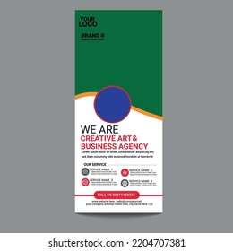 corporate roll up banner design template