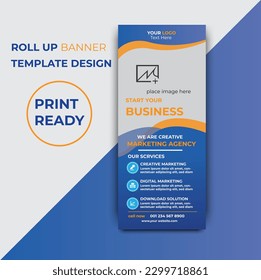 Design-Vorlage für Corporate Roll-Up-Banner