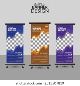 Modelo de design de banner de acúmulo corporativo