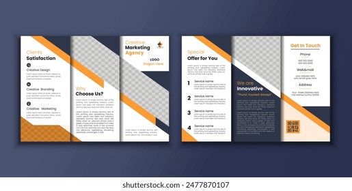 Corporate roll up banner design vector