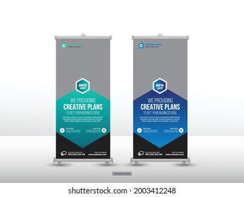 Corporate roll up banner or flyer social media post 