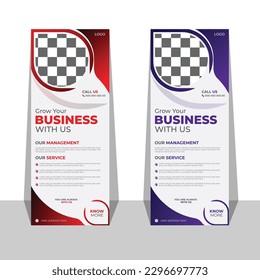 Corporate Roll Up Banner Signage Standee Template Creative Business X Banner Design Layout