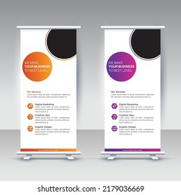Corporate roll up banner template