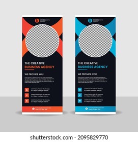 Corporate Roll Up Banner Template EPS File