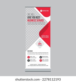 Corporate roll up banner,x banner, road side banner and stand banner design template for your business .