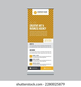 Corporate roll up banner,x banner, road side banner and stand banner design template for your business .
