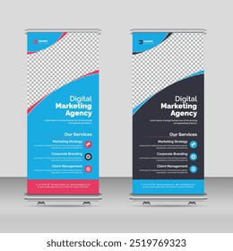Corporate Roll-up Stand Banner Template Design für ein Unternehmen.