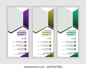 Corporate Roll-Up Banner Design, Pull-Up Banner Design, Vertical