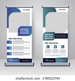 Corporate Rollup Or X Banner Design Template