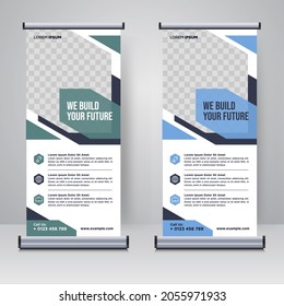 Corporate Rollup Or X Banner Design Template	
