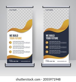 Corporate Rollup Or X Banner Design Template	
