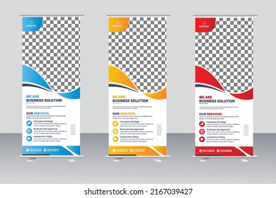 Corporate Rollup Or X Banner Design Template