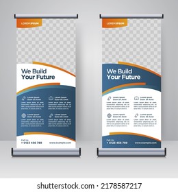 Corporate Rollup Or X Banner Design Template	
