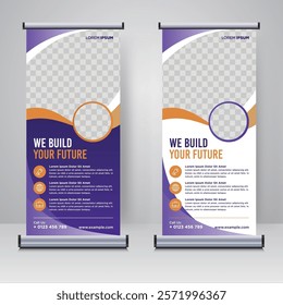 Corporate rollup or X banner design template	
