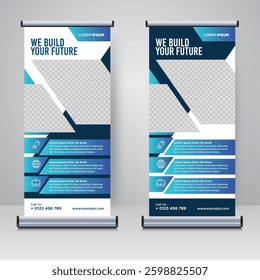 Corporate rollup or X banner design template	
