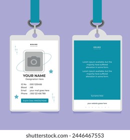 Corporate, School or Office ID Card Design Template